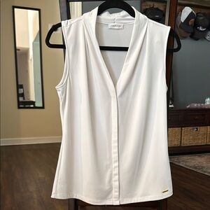 Calvin Klein Women's Elegant White Blouse